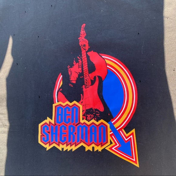 NEW Ben Sherman tee shirt black w/ rock & roll screen-printed logo NWT - Picture 6 of 16